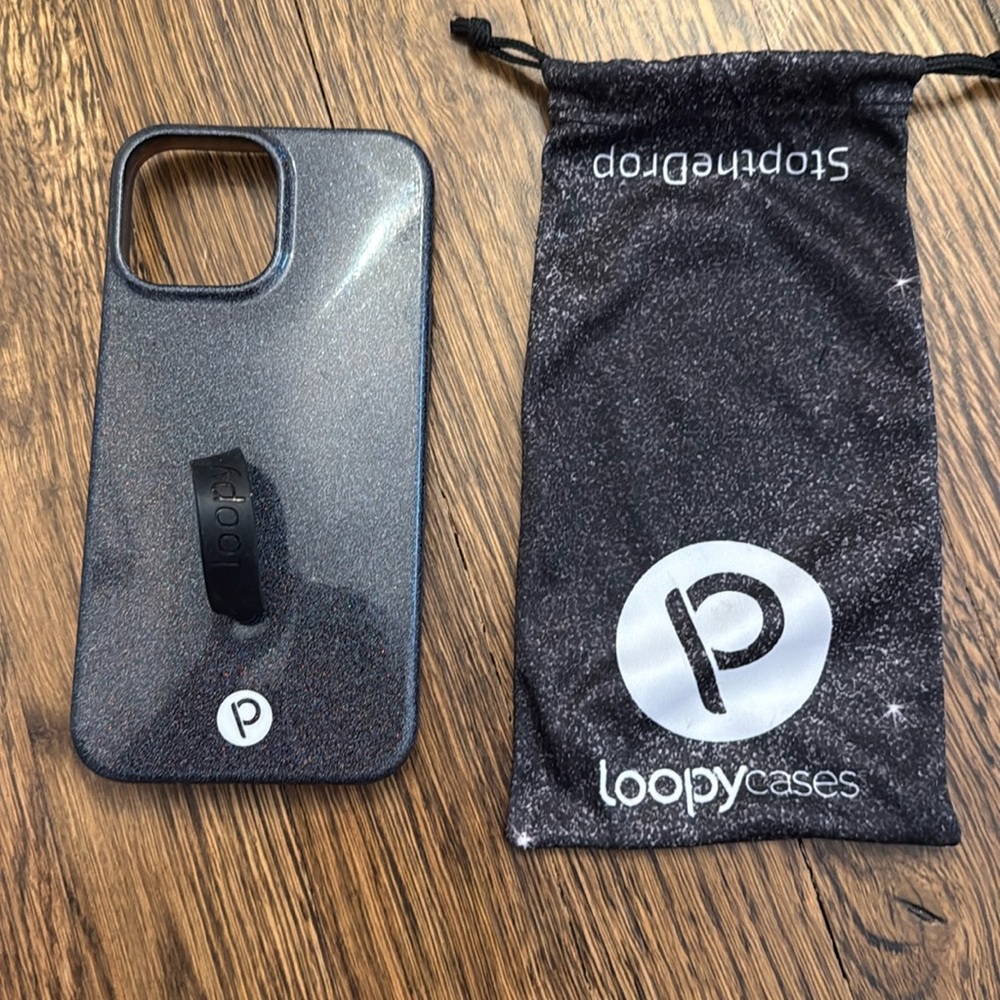Loopy Case for IPhone 13 Pro Max in Sparkle Black